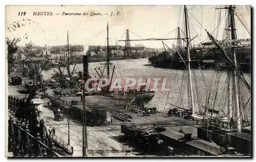 Cartes postales Nantes Panorama des quais