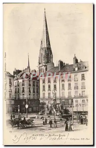 Ansichtskarte AK Nantes La place royale