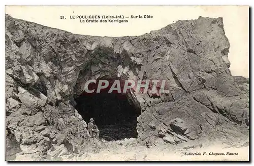 Cartes postales Le Pouliguen Sur la cote La grotte des Korrigans