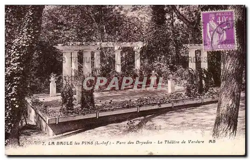 Cartes postales La Baule les Pins Parc des Dryades Le theatre de verdure