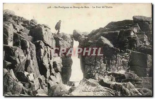 Ansichtskarte AK Du Pouliguen au Bourg de Batz Le pont du diable