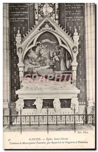 Ansichtskarte AK Nantes Eglise Saint Nicolas Tombeau de Monseigneur Fournier par Bayard de la Vingterie et Delaun