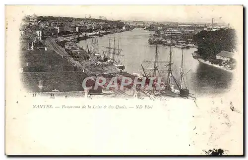 Nantes Cartes postales Panorama de la Loire et les quais