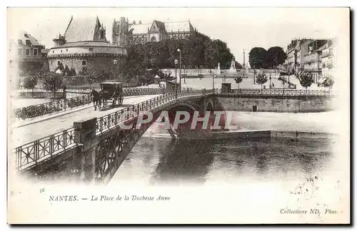 Nantes Cartes postales La place de la Duchesse Anne