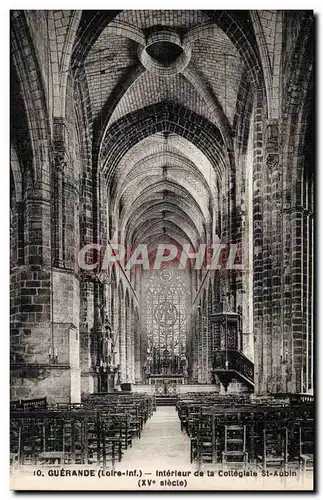 Ansichtskarte AK Guerande Interieur de la collegiale Saint aubin