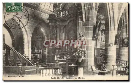 Cartes postales Batz Interieur de l&#39eglise