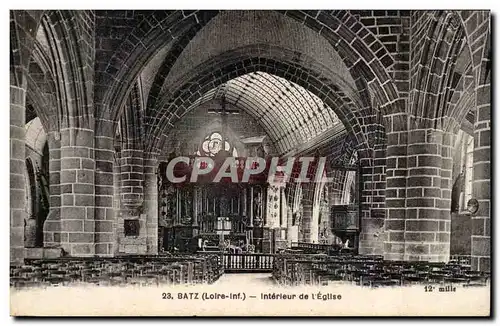 Cartes postales Batz Interieur de l&#39eglise