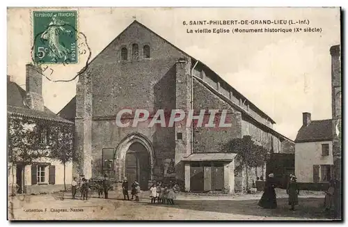 Cartes postales Saint Philbert de Grand Lieu la vieille eglise