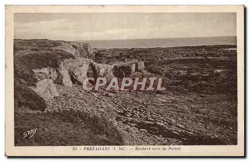 Cartes postales Prefailles Rochers vers la pointe