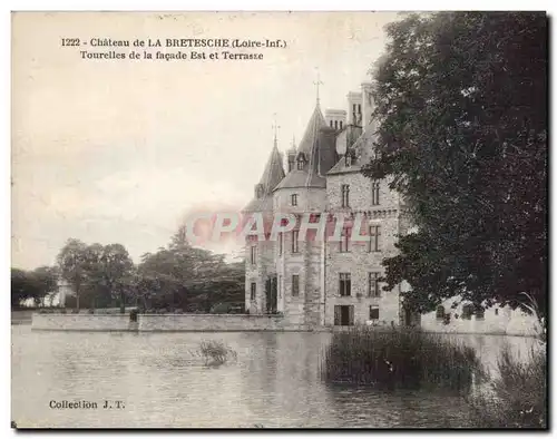 Cartes postales Chateau de la Bretesche Tourelles de la facade Est et terrasse