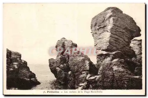 Cartes postales Prefailles Les rochers de la plage Maris Stella