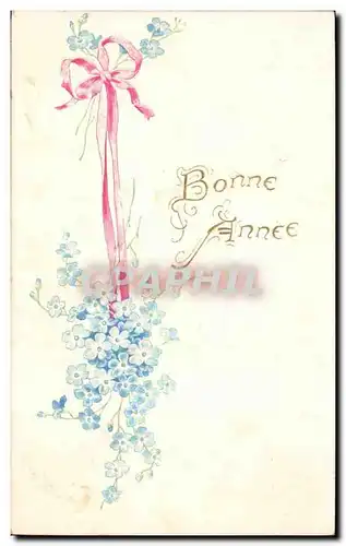 Fetes - Hilday - Bonne Anne - Happy New Year - Fleurs - Flowers - Ansichtskarte AK