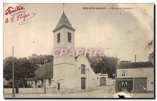 Cartes postales Bry sur Marne L&#39eglise et l&#39hospice