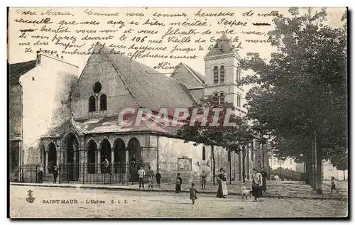 Cartes postales Saint Maur L'eglise