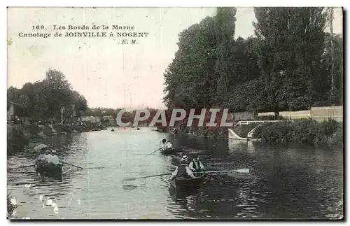 Cartes postales Bords de Marne Canotage de Joinville a Nogent