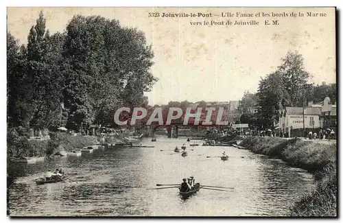 Cartes postales Bords de Marne Joinville le Pont L&#39ile Fanac et les bords de Marne vers le pont de Joinville