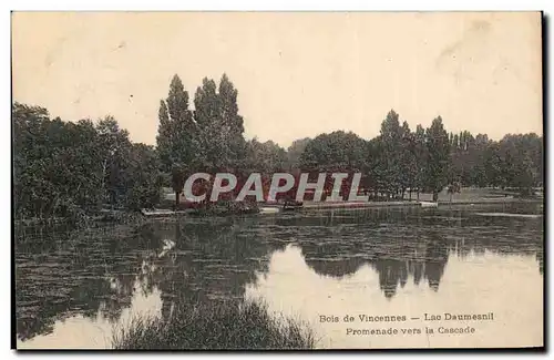 Bois de Vincennes - Lac Daumesnil - Promenade vers la Cascade - Ansichtskarte AK