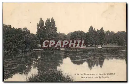 Bois de Vincennes - Lac Daumesnil - Promenade vers la Cascade - Cartes postales