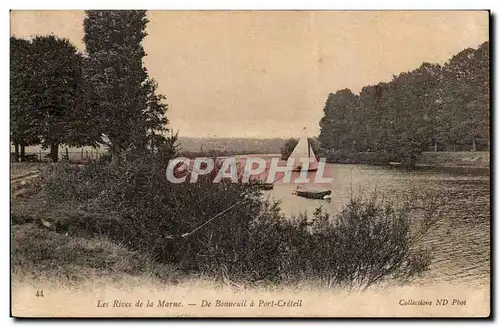 Le Rives de la Marne - De Bonneuil a Port Creteil - Ansichtskarte AK