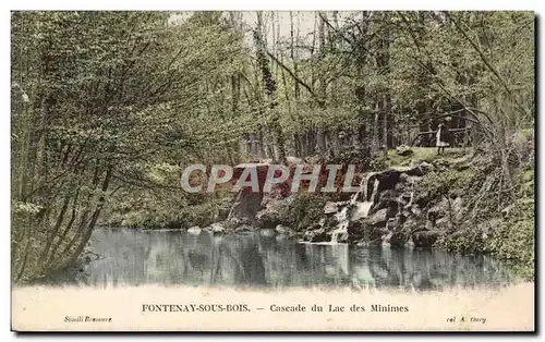 Cartes postales Fontenay sous Bois Cascade du lac des Minimes