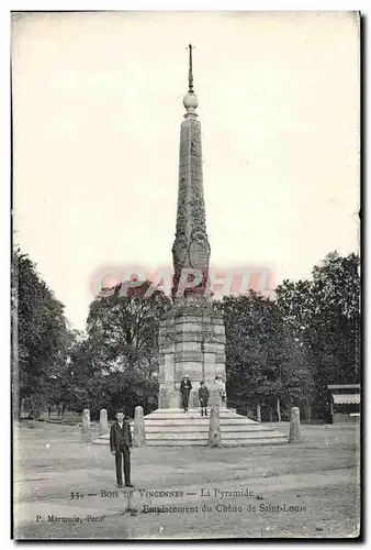 Bois de Vincennes - La Pyramide Ansichtskarte AK