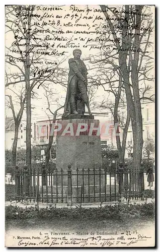 Vincennes - Statue de Daumesnil Ansichtskarte AK