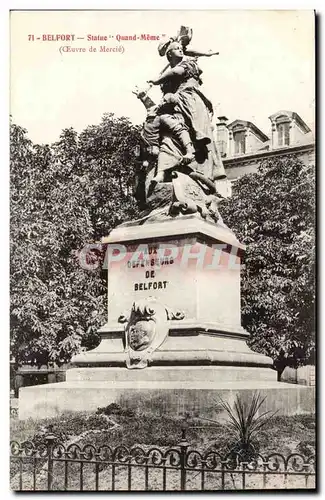 Belfort - Statue Quand Meme - Cartes postales