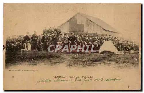 Hohneck - 1909 - Militaria - regiment Ascension Alpinisme - Cartes postales
