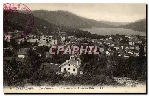 Gerardmer - Les Casernes et le Lac pris de la Roche du Rain - Cartes postales