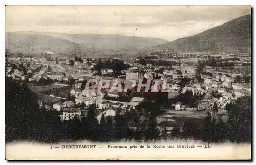 Remiremont - Panorama pris de la Roche des Bruyeres - Cartes postales