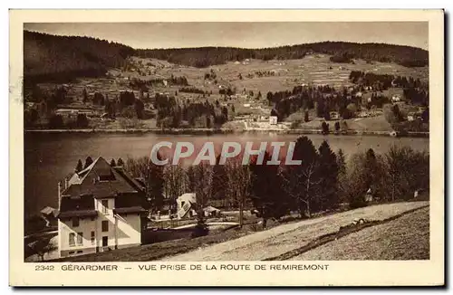 Cartes postales Gerardmer Vue prise de la route de Remiremont