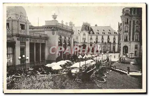 Ansichtskarte AK Vittel La terrasse du casino et les grands hotels