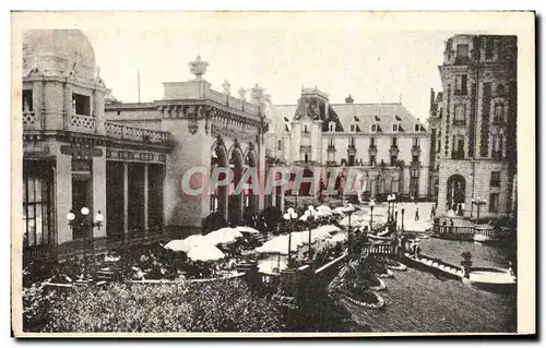 Ansichtskarte AK Vittel La terrasse du casino et les grands hotels