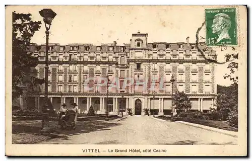 Cartes postales Vittel Le grand hotel cote casino