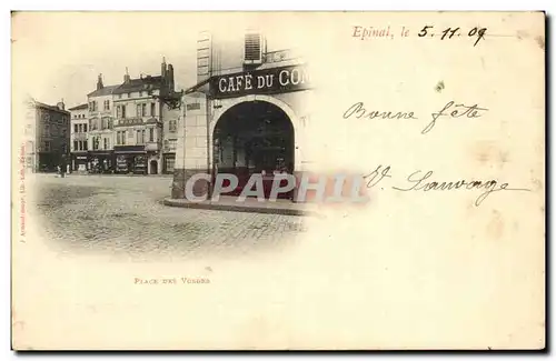 Cartes postales Epinal Place des Vosges