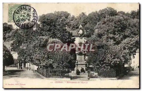 Epinal - Le Monument de 1870 - Cartes postales