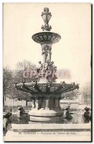 Limoges - Fontaine de l&#39Hotel de Ville - Cartes postales