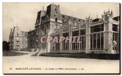 Martigny les Bains - Le Casino et L&#39Hotel International - Cartes postales