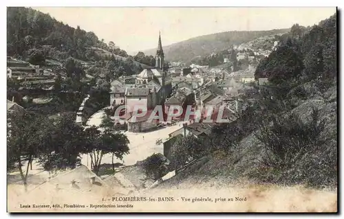 Plombieres les Bains - Vue Generale prise au Nord - Ansichtskarte AK