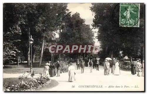 Contrexeville - Allees dans le Parc - Cartes postales