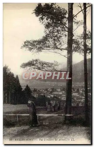 Remiremont - Vue a travers les Arbres - Cartes postales