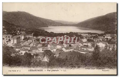 Gerardmer - Vue Generale - Cartes postales