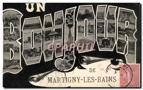 Martigny les Bains - Un Bonjour - Souvenir - Ansichtskarte AK