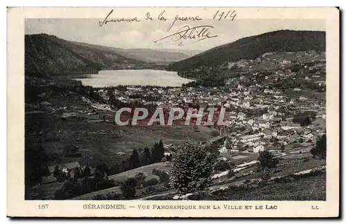 Gerardmer - Vue Panoramique sur la Ville - Ansichtskarte AK