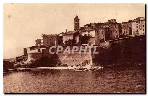 Corse - Haute Corse - Corsica - Bastia - Ile de Beaute - La Citadelle et l'Entree du Vieux Port -
