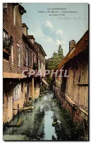 Pont l&#39Eveche - Vieilles Maisons sur l&#39eau d&#39Yvie - La Normandie - Cartes postales