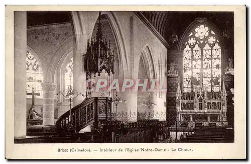 Orbec en Auge - Interieur de l&#39Eglise Notre Dame - Ansichtskarte AK