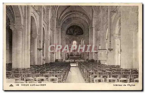 Cartes postales Vieux Luc sur Mer Interieur de l&#39eglise