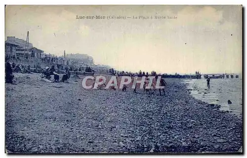 Cartes postales Luc sur Mer La plage a maree haute