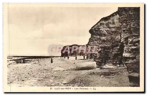 Ansichtskarte AK Luc sur Mer Les falaises